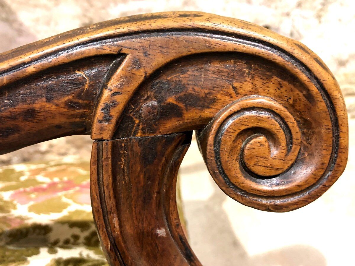 Louis xiv style armchair, 19th century