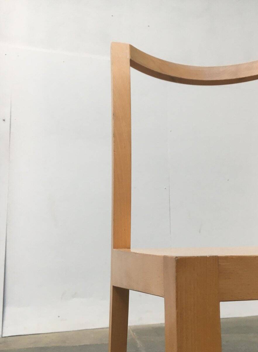 Chaises de salle à manger en bois vintage de Sirch, Bitzer, lot de 4