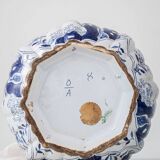 Antique Delft Style Blue and White Ceramic Table Lamp by Samson, circa 1880-1910