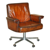 Chaise de direction De Sede DS35 cuir vintage style Mid-Century Modern