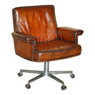 De Sede DS35 executive chair vintage leather Mid-Century Modern style