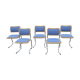 Ensemble de cinq chaises, Italie, années 1970