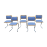 Set of Five Chairs, Italy, 1970s