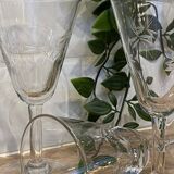 Set of 6 engraved wine glasses