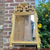 Mirror In Wood And Golden Stucco From Louis XVI XVIII Eme Century