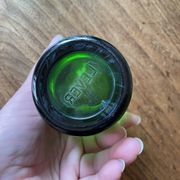 Lot of 5 vintage green glasses - Lesieur et Lever oil