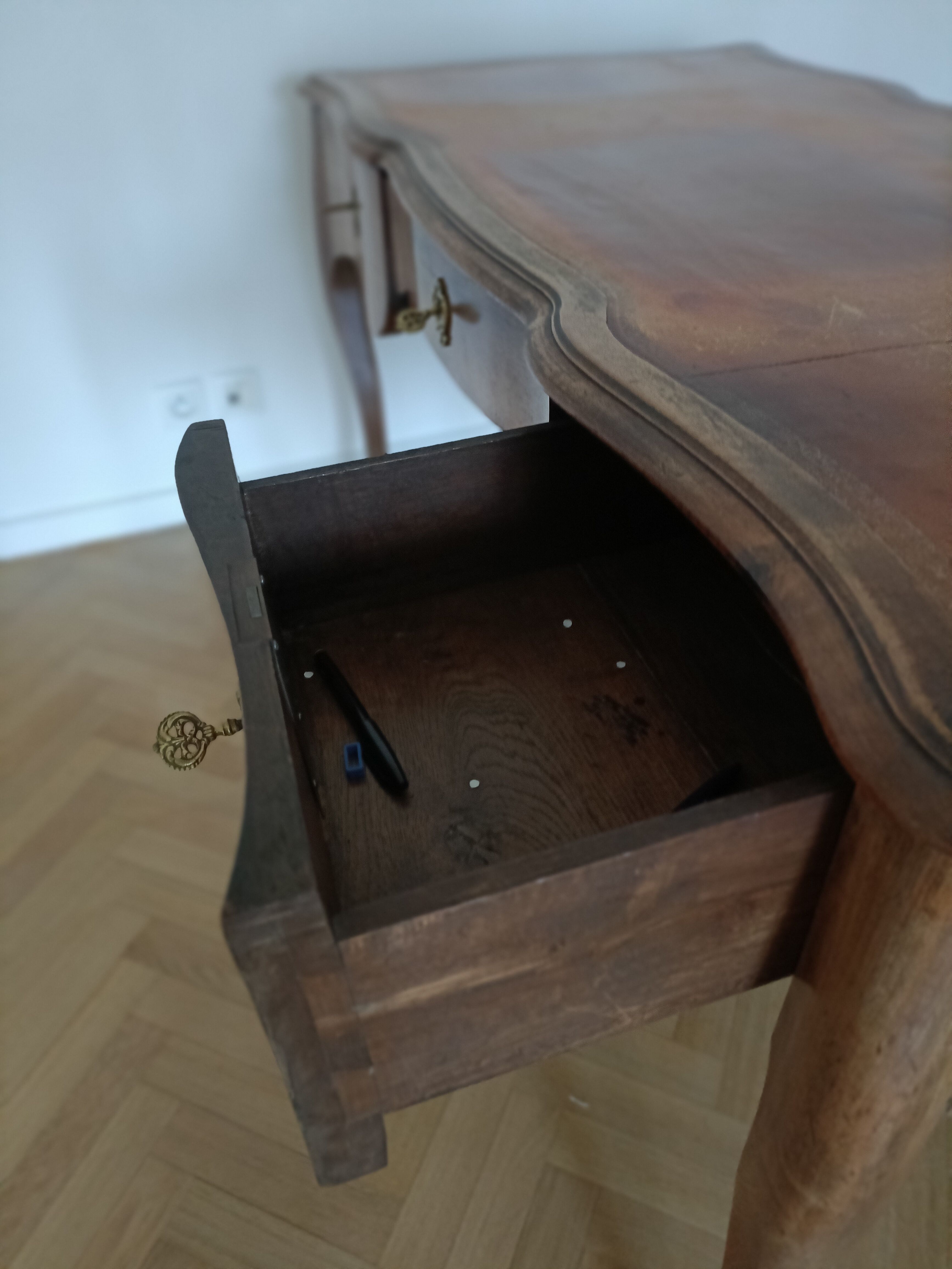 Office louis xv, walnut, 19th