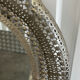 Large oriental mirror in pierced metal - H 116 cm