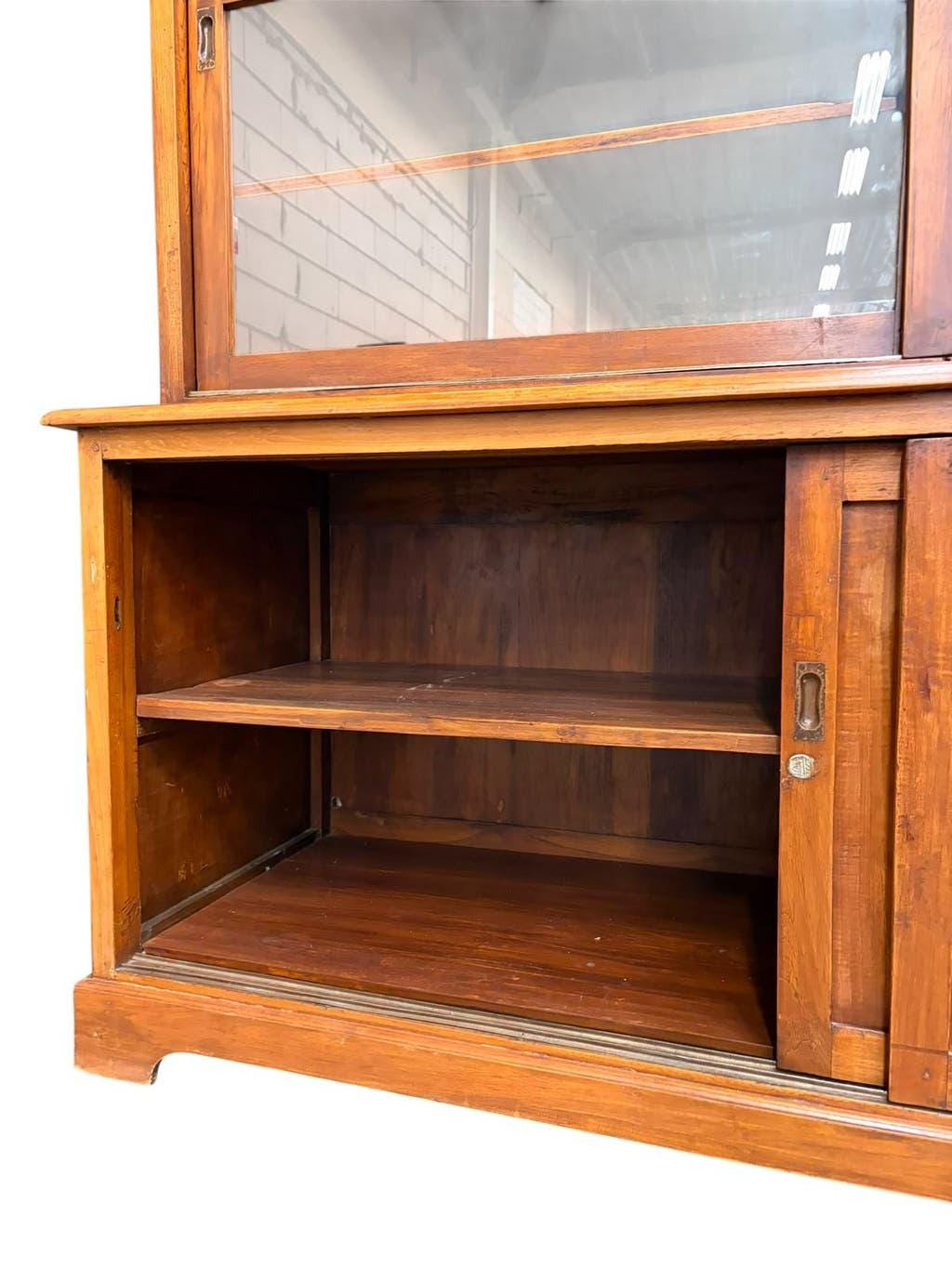 XL vintage display cabinet / bookshelf / apothecary cabinet