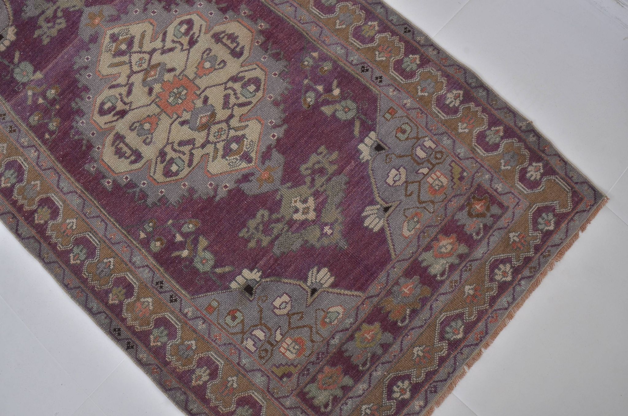 Tapis turc Oushak noué à la main sku 1346