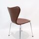 Set of 4 chairs, model 3107, designed by Arne Jacobsen and manufactured by Fritz Hansen