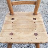 Set of 4 Scandinavian style beech chairs