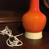 60'S vintage orange opaline lamp