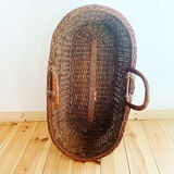 Vintage wicker bassinet