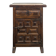 Spanish-style bedside table in natural wood