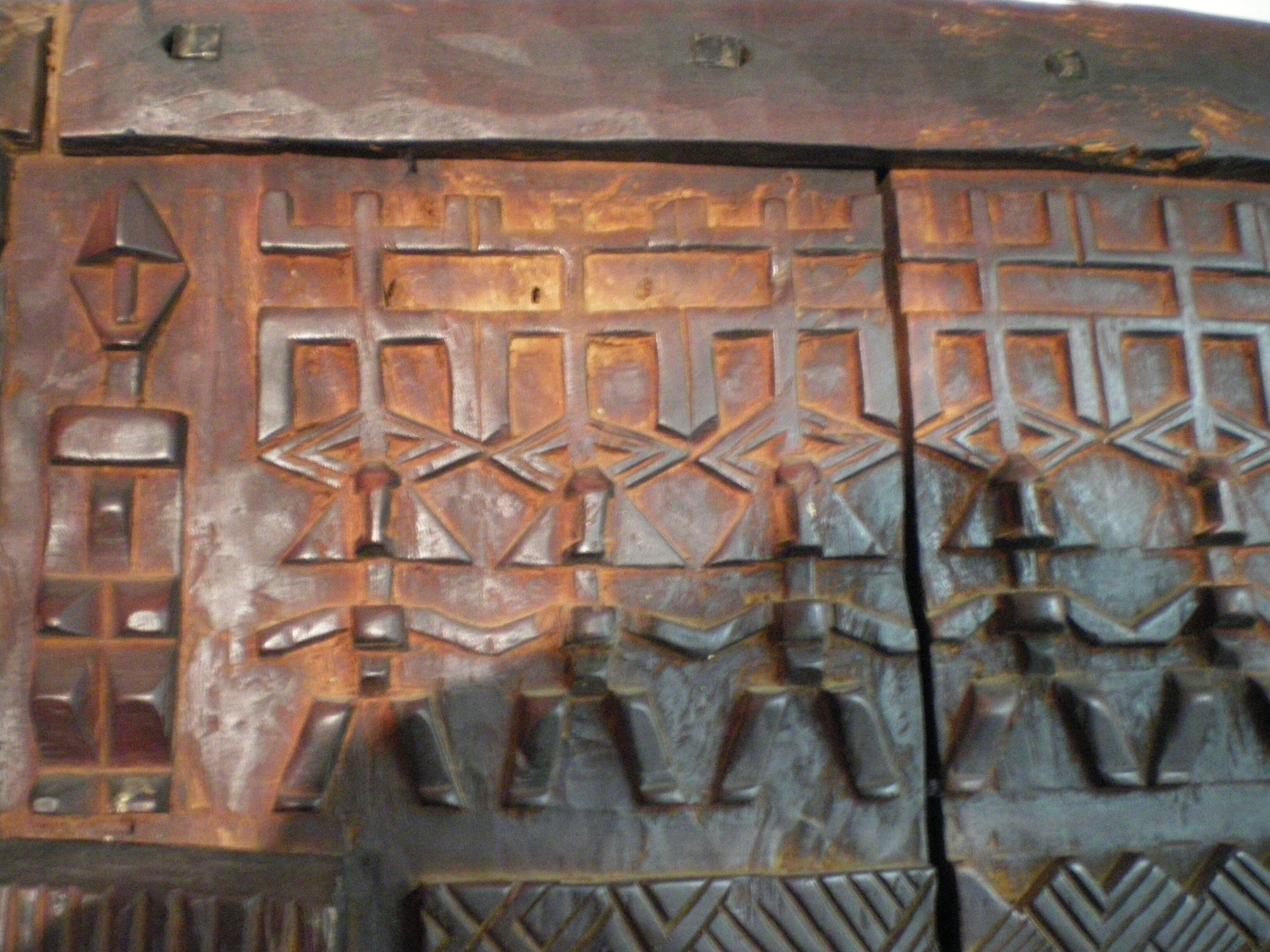 Old Dogon attic door