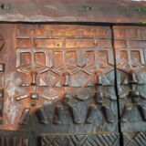 Old Dogon attic door