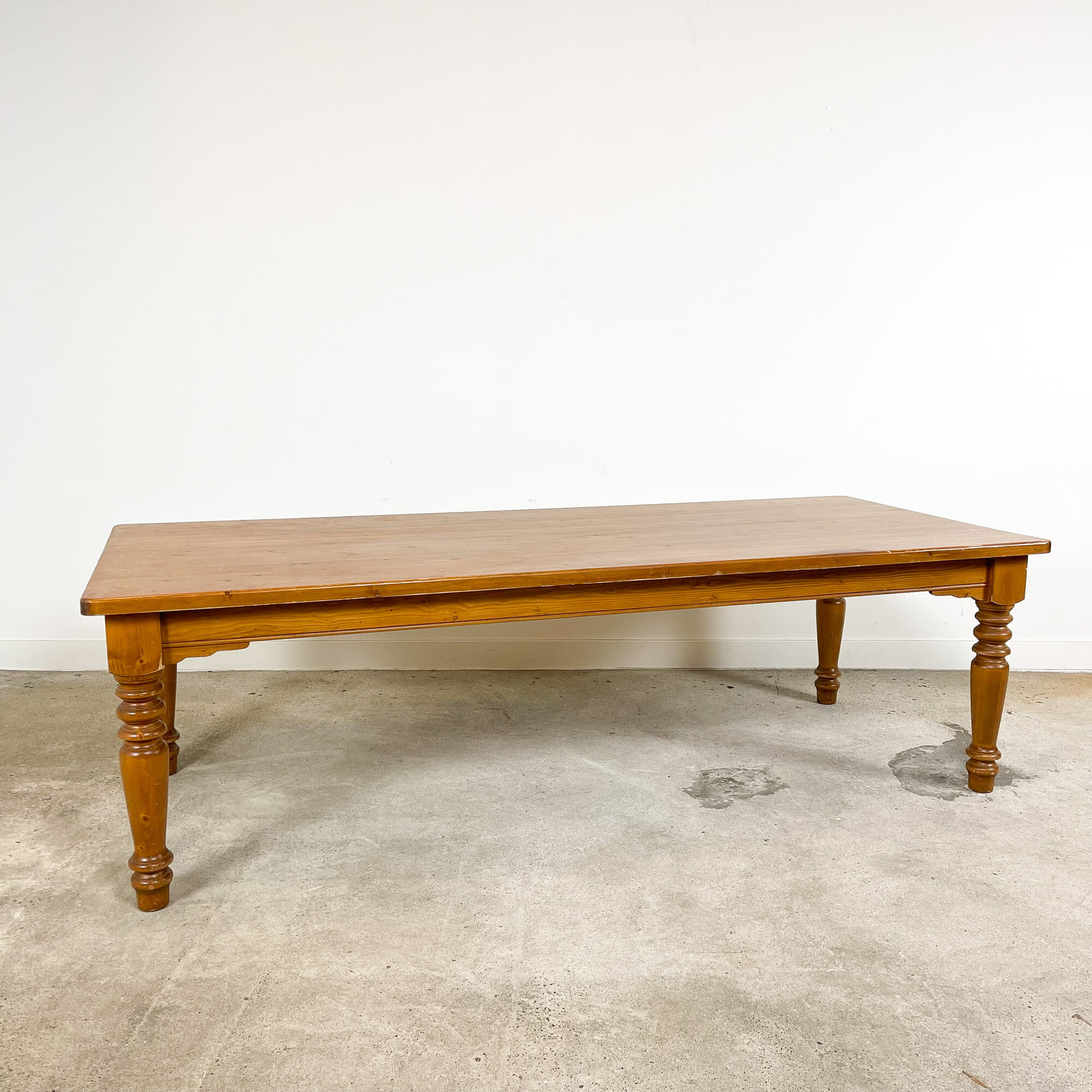 Country house wooden dining table