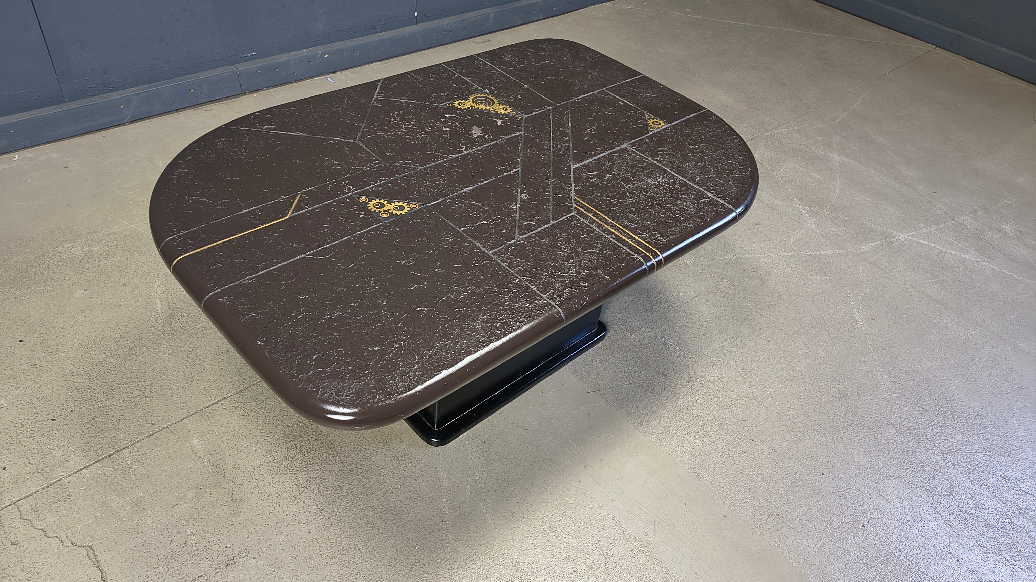 Paul Kingma attributed coffee table, 1980s