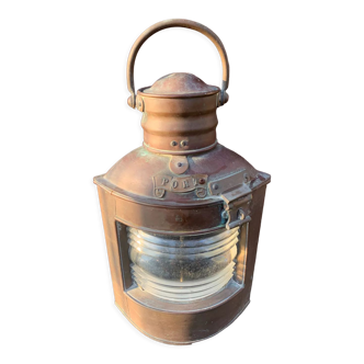 Late 19th century copper boat lantern