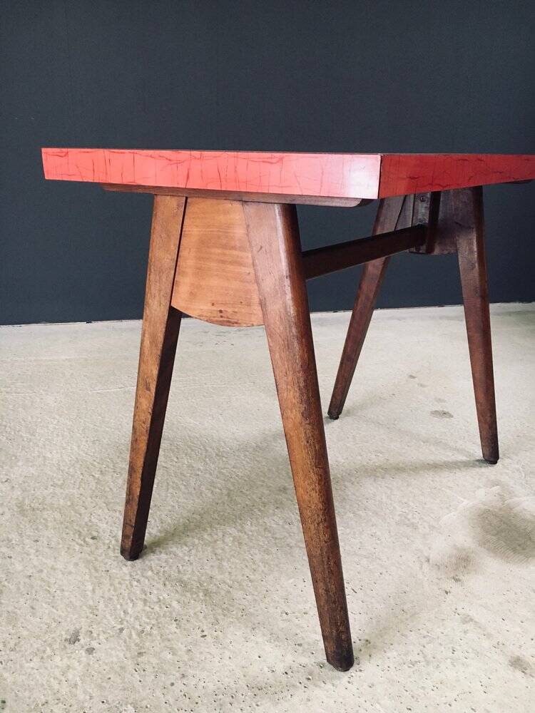 French Reconstruction Bistro Table, 1950s