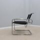 Luigi saccardo leather armchair arrmet 1970s