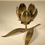 Brass "flower" candle holder - ashtray