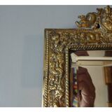 Miroir en bronze doré 18x26cm
