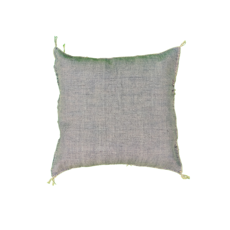 Berber cushion in blue denim.