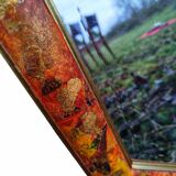 Bevelled octagonal mirror from the 1980s.