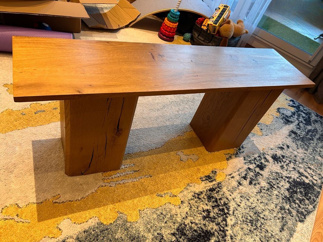 Magnificent solid wood bench