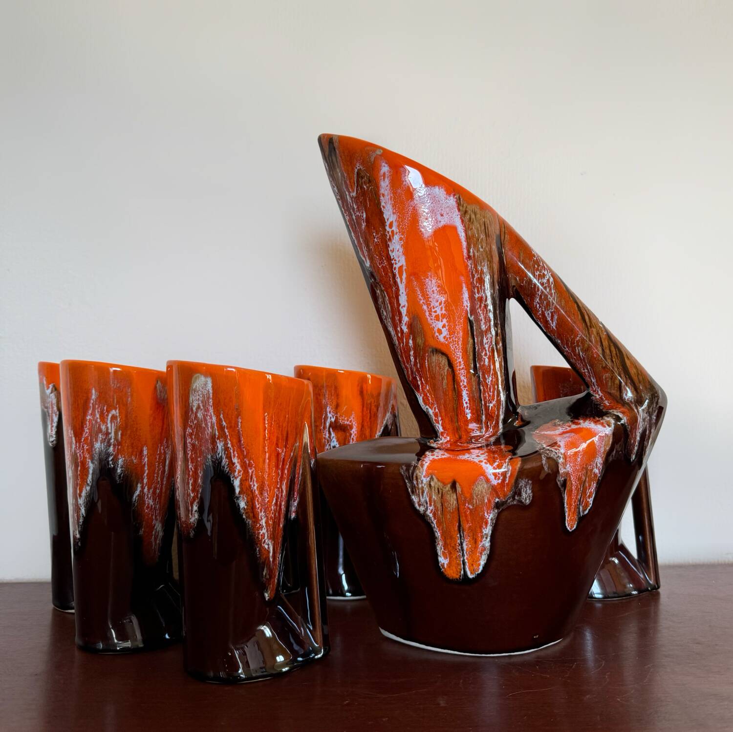 Vallauris orangeade service from the 60s