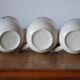 3 coffee cups made in england