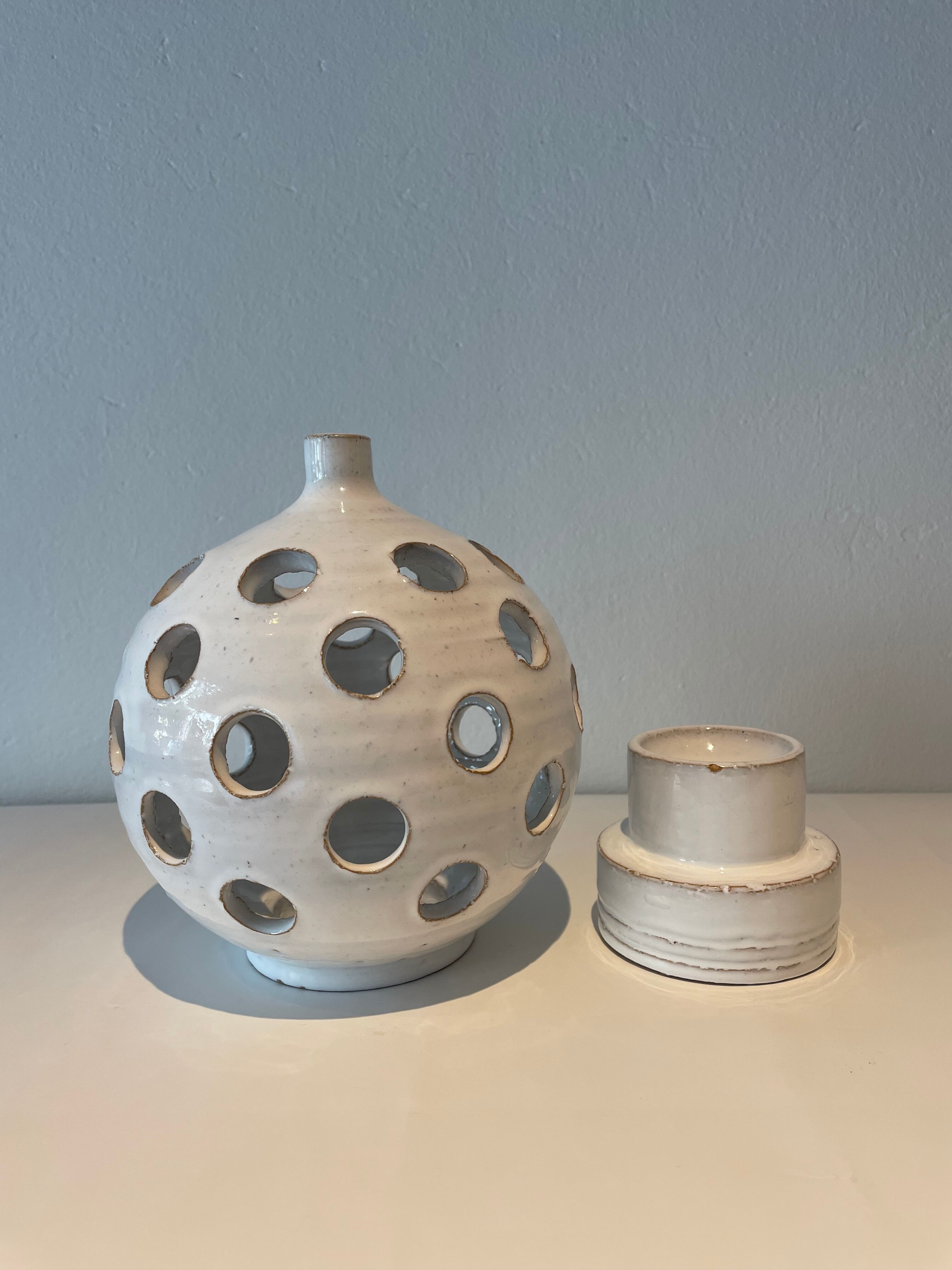 Ceramic lantern or candle holder