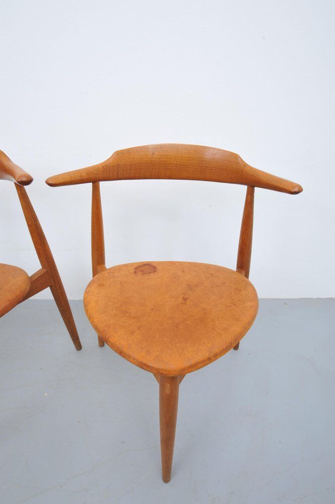 FH4104 Heart Chair by Hans J. Wegner for Fritz Hansen, 1950s