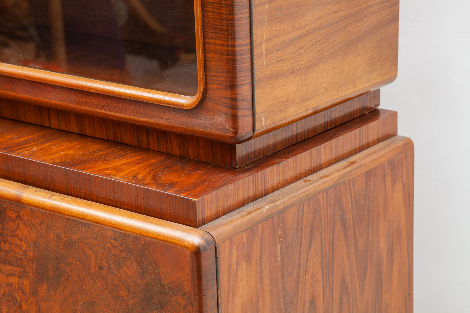 Art Deco Vitrine by De Coene Sideboard, Dry Bar, 1930, Belgium