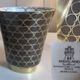 HAVILAND Limoges porcelain Gold & White Vase pot ONZE DE COEUR hand-decorated