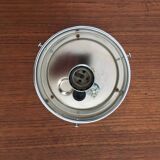 Smoked glass wall lamp or flush light by Hillebrand