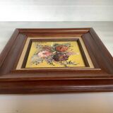 Tableau huile sur toile Rabaey bouquet de fleurs