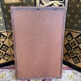 Oak mirror and old golden border