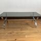Vintage chrome coffee table