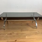 Vintage chrome coffee table