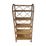 Rattan bookcase