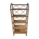 Rattan bookcase