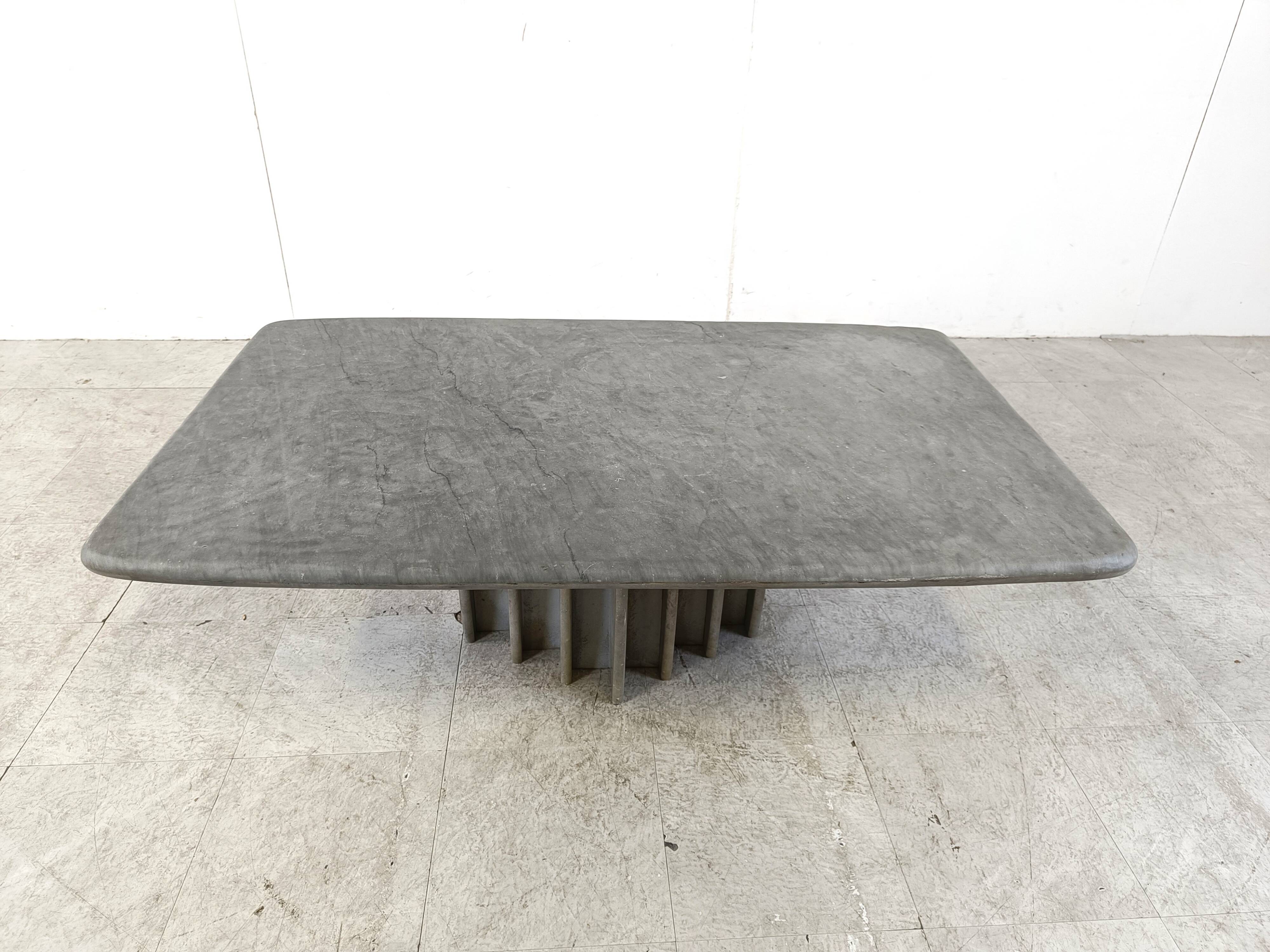 Table basse vintage en pierre, 1970