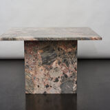 Pink marble side table, Italy 1970s