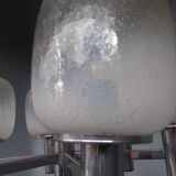 Luster chrome metal and blown glass 1970