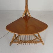 Lampe sur pied en bambou, années 1950