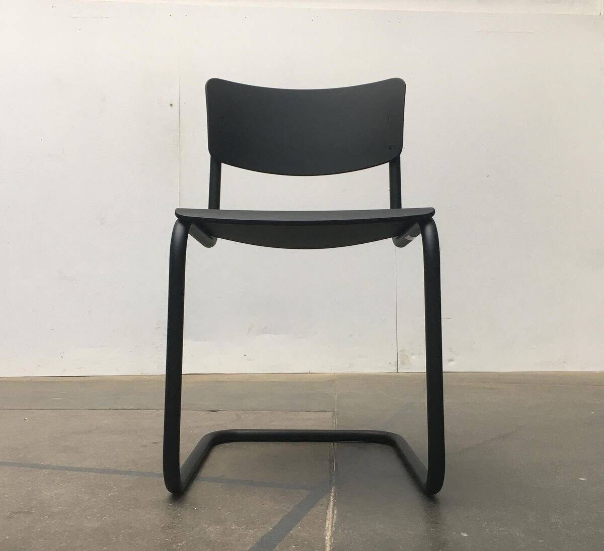 Black Vintage German Cantilever Chair S43 by Mart Stam for Thonet