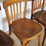 5 vintage bistro chairs